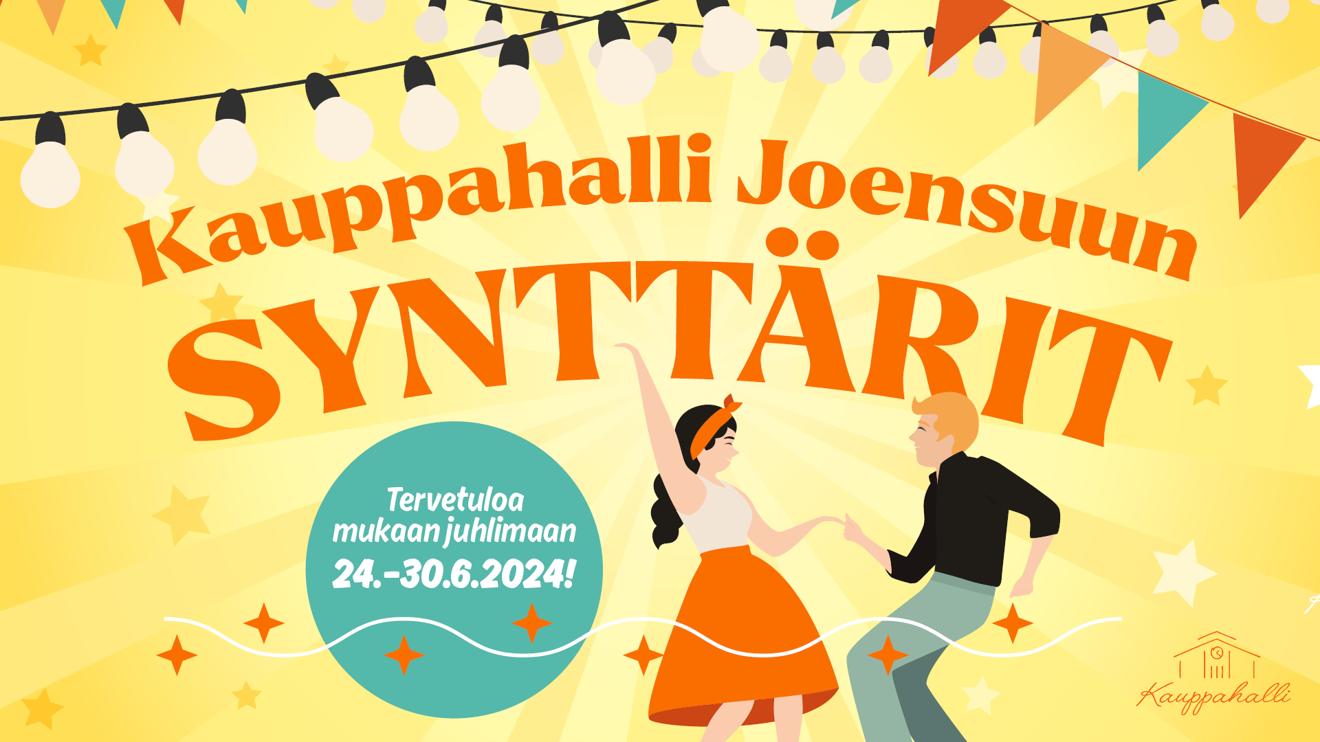 Kauppahalli Joensuun liikkeiden synttäritarjoukset 24.–30.6.
