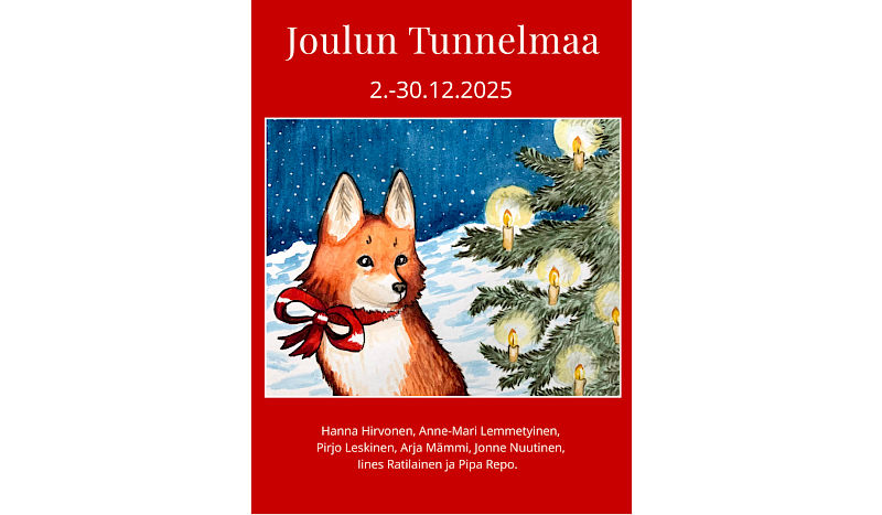 Joulun tunnelmaa – Taideyhdistys Harhan yhteisnäyttely 2.–30.12.2025 Kauppahalli Joensuussa